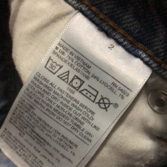 GAP Wmns Sz 2-High Rise Slouchy Straight-Raw Hem-Button Fly-Light Wash-EUC - Picture 14 of 14